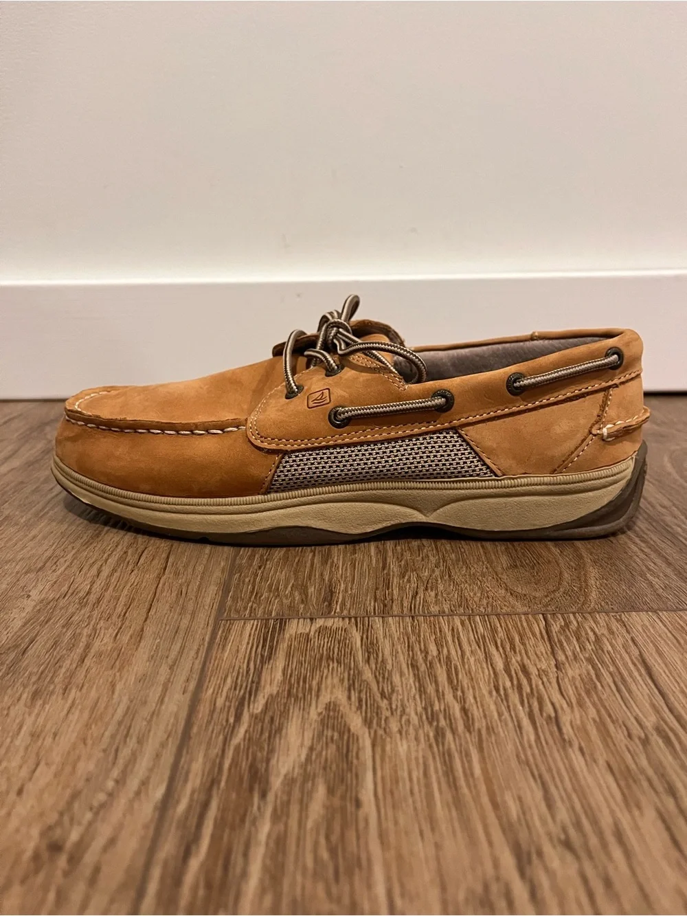 Sperry Topsider mens leather boat shoes size 7W